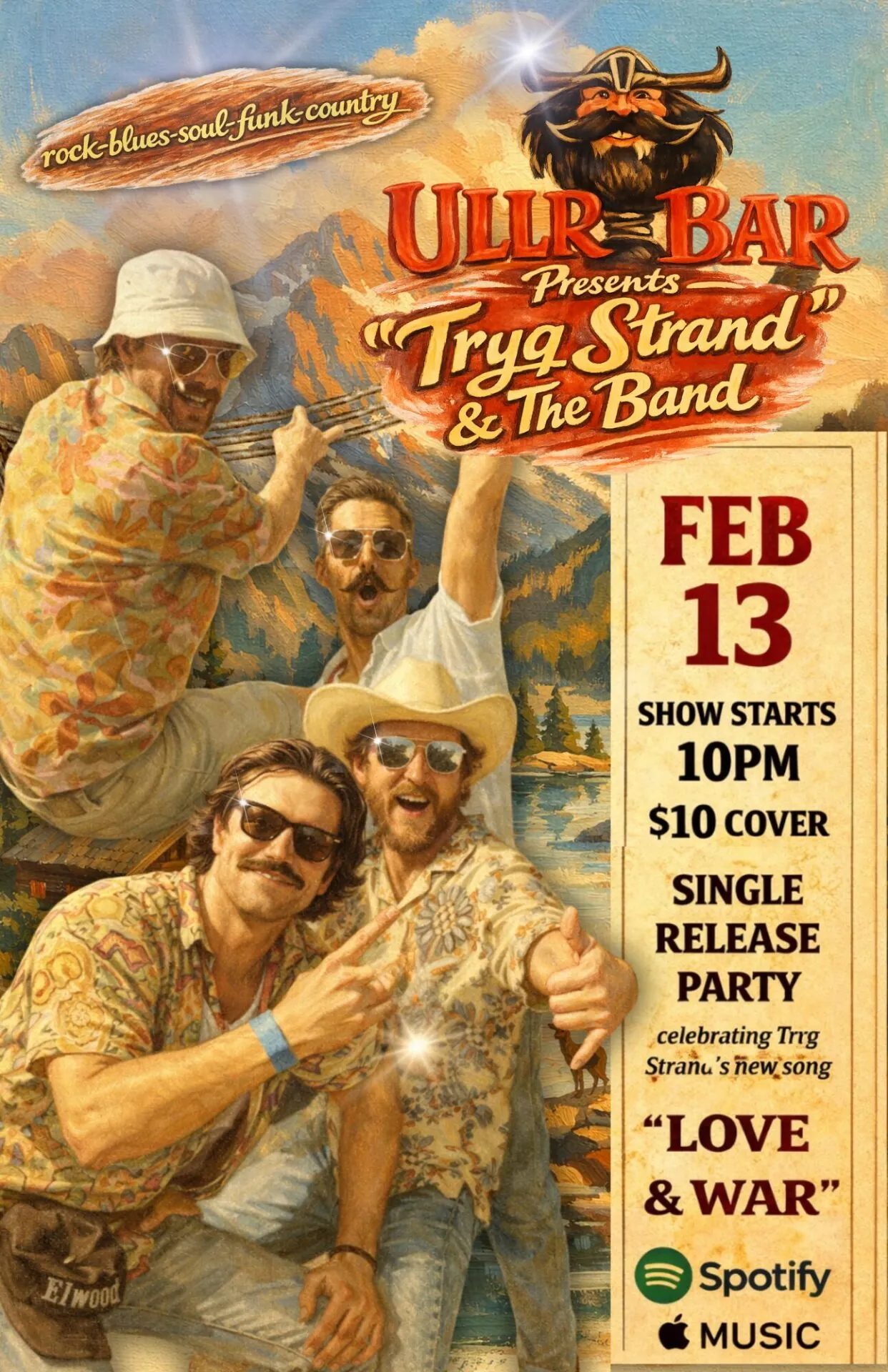 Tryg Strand Ullr Bar Feb 13 Poster