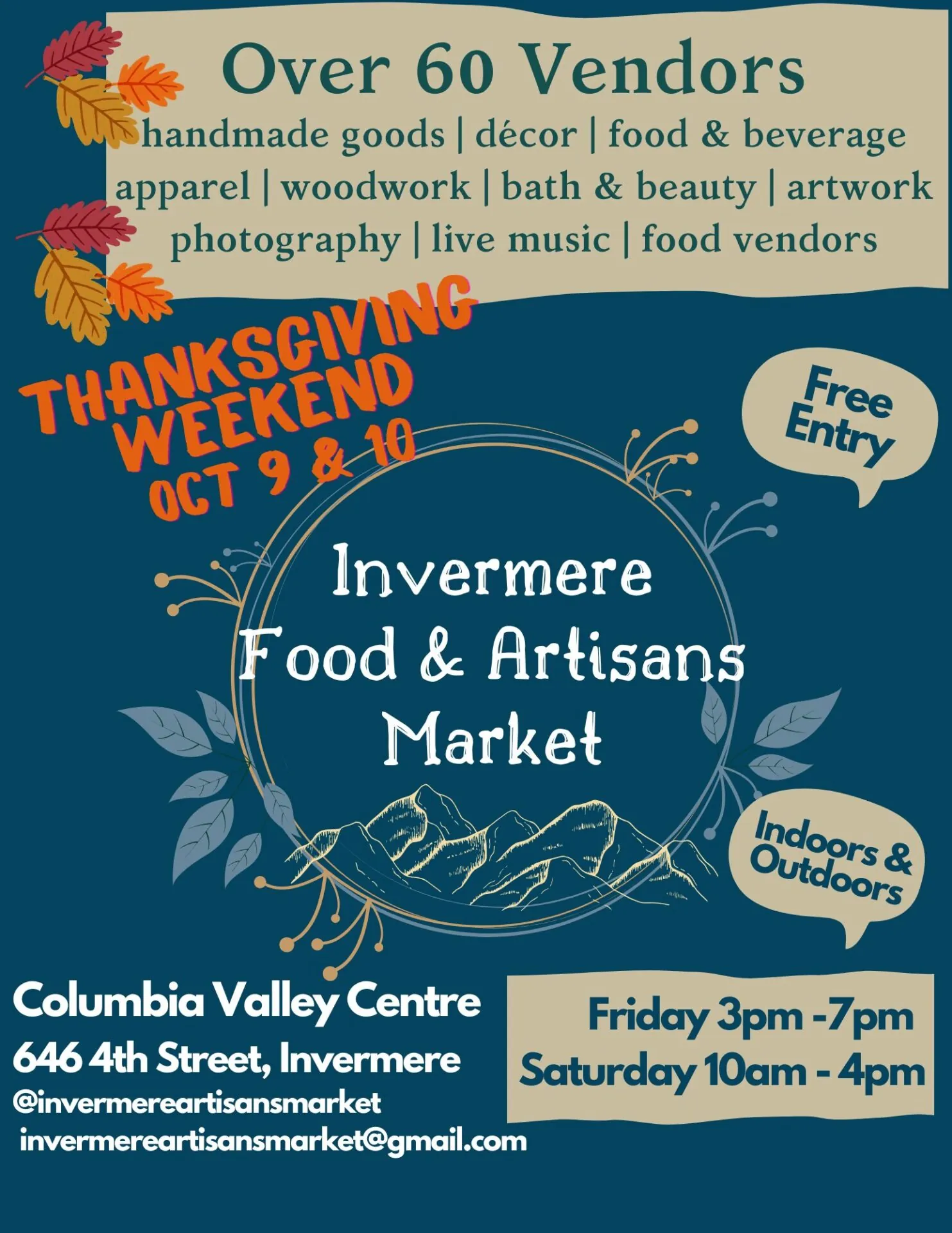 Thanksgiving 2026 Event Poster