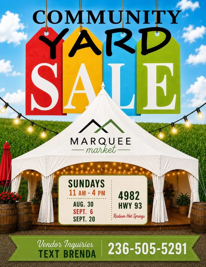 marquee yard sale